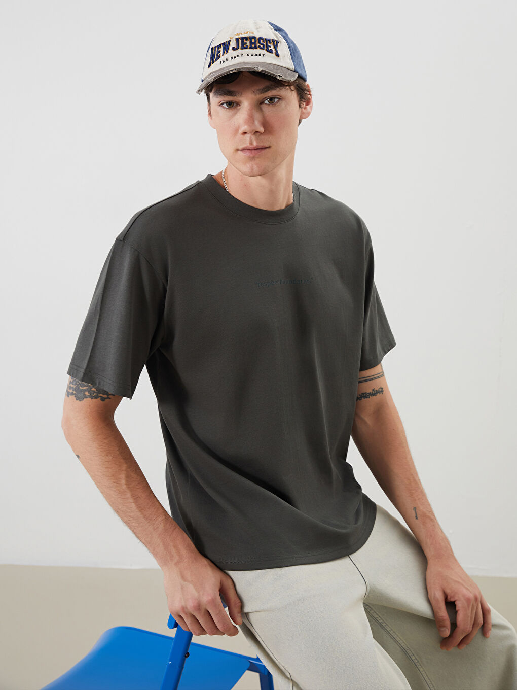 Crew Neck Printed Men's T-Shirt