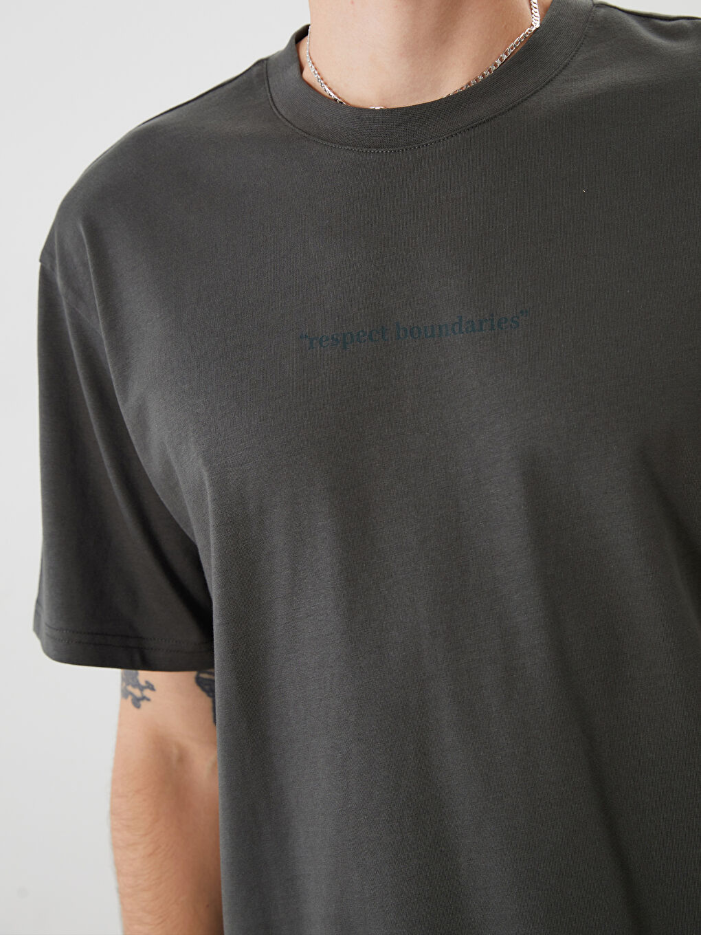 Crew Neck Printed Men's T-Shirt-5