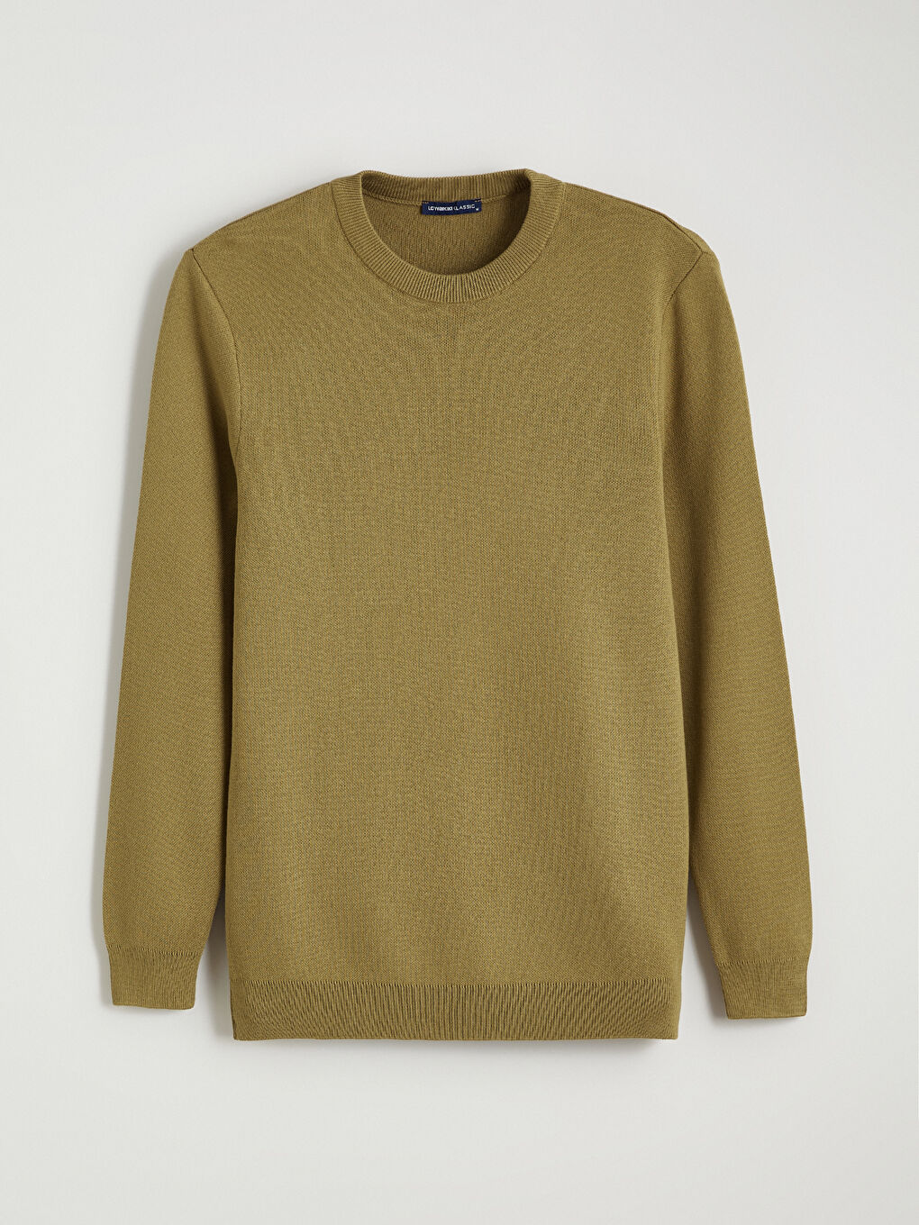 Kahverengi Bisiklet Yaka Erkek Triko Kazak-4