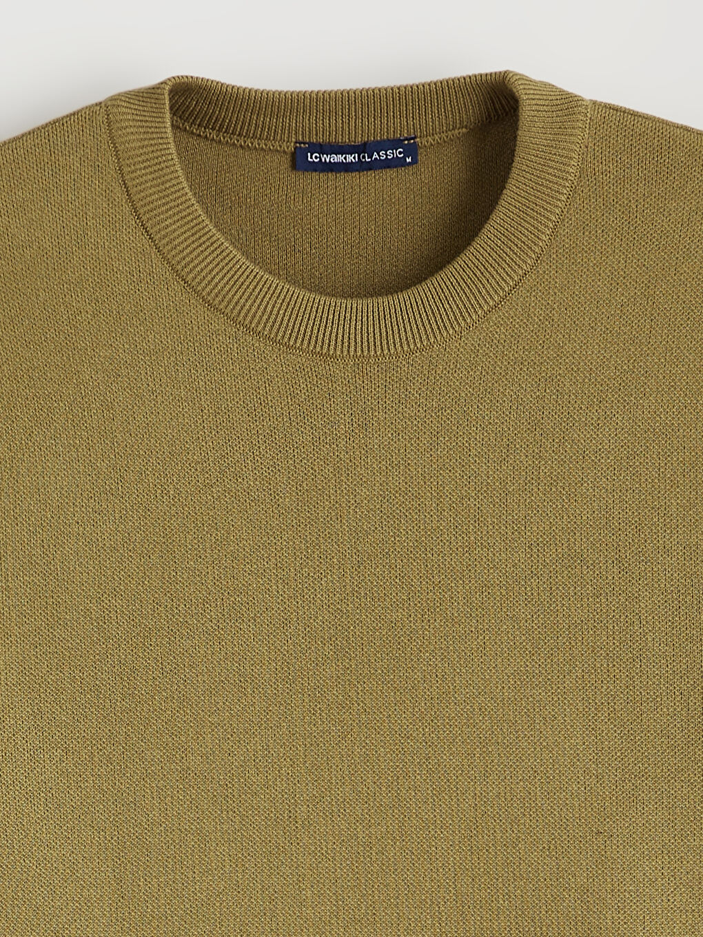 Kahverengi Bisiklet Yaka Erkek Triko Kazak-5