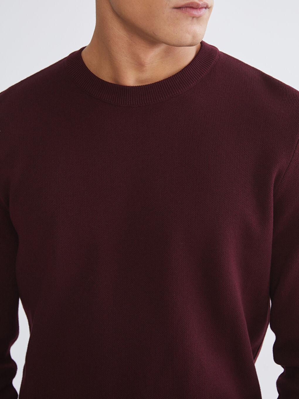 Bisiklet Yaka Erkek Triko Kazak-2