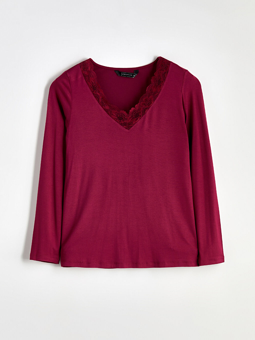 Mürdüm V Yaka Dantel Detaylı Kadın Pijama Takımı-3