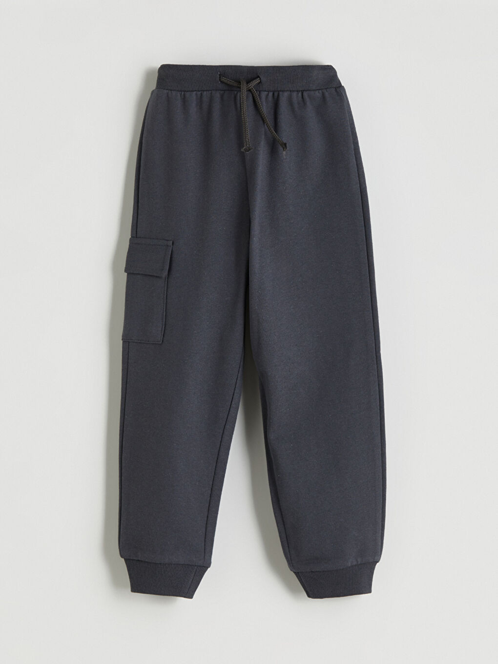 Antrasit Beli Lastikli Erkek Çocuk Jogger Eşofman Altı