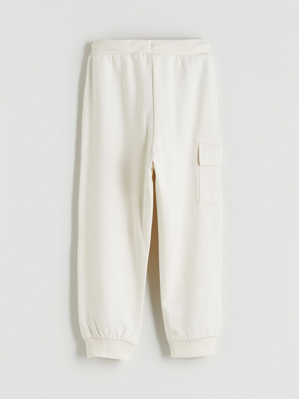 Bej Beli Lastikli Erkek Çocuk Jogger Eşofman Altı-1