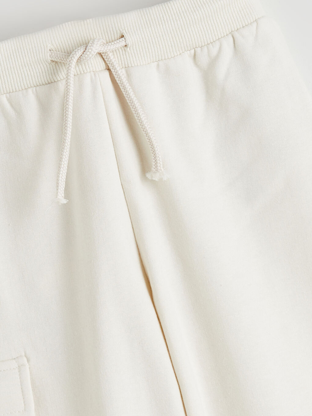 Bej Beli Lastikli Erkek Çocuk Jogger Eşofman Altı-2