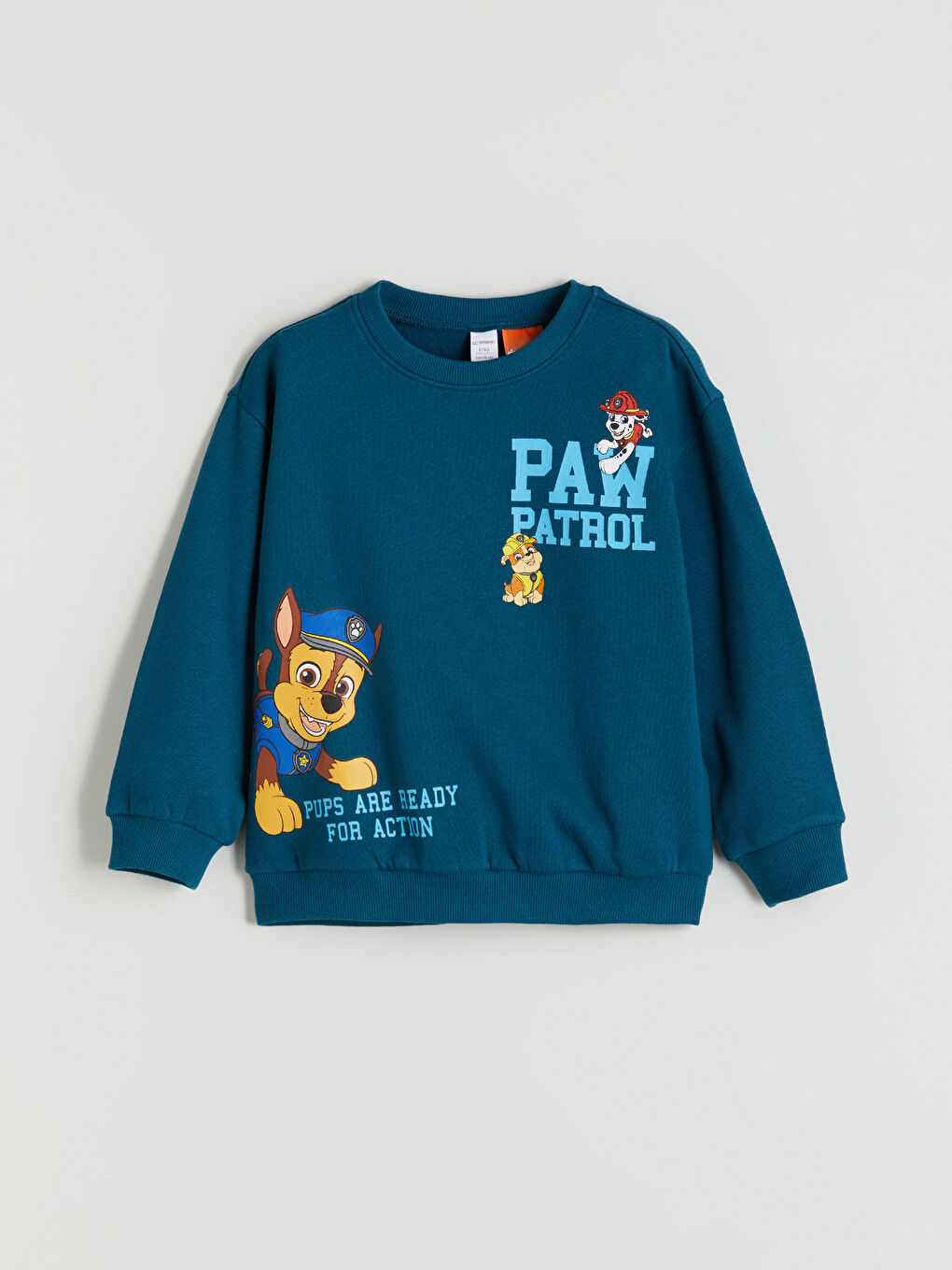 LCW Kids Crew Neck Paw Patrol Printed Boys' Sweatshirt -W5AD34Z1-R4R