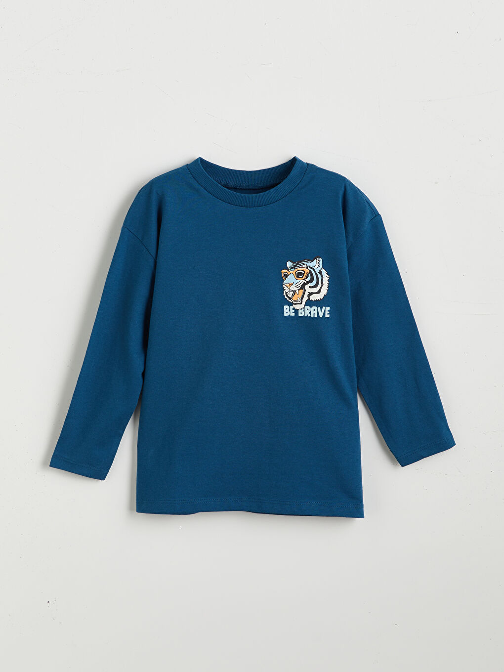 Crew Neck Printed Long Sleeve Boy T-Shirt 2 Pieces-3