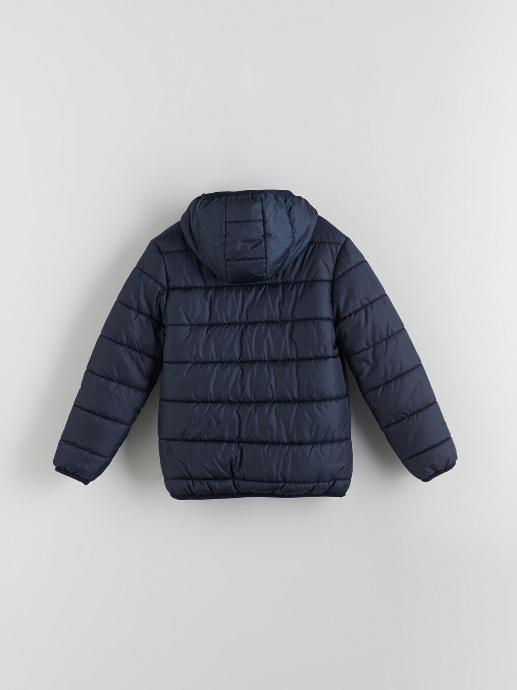 Lacivert Kapüşonlu Fenerbahçe Baskılı Erkek Çocuk Şişme Mont-2