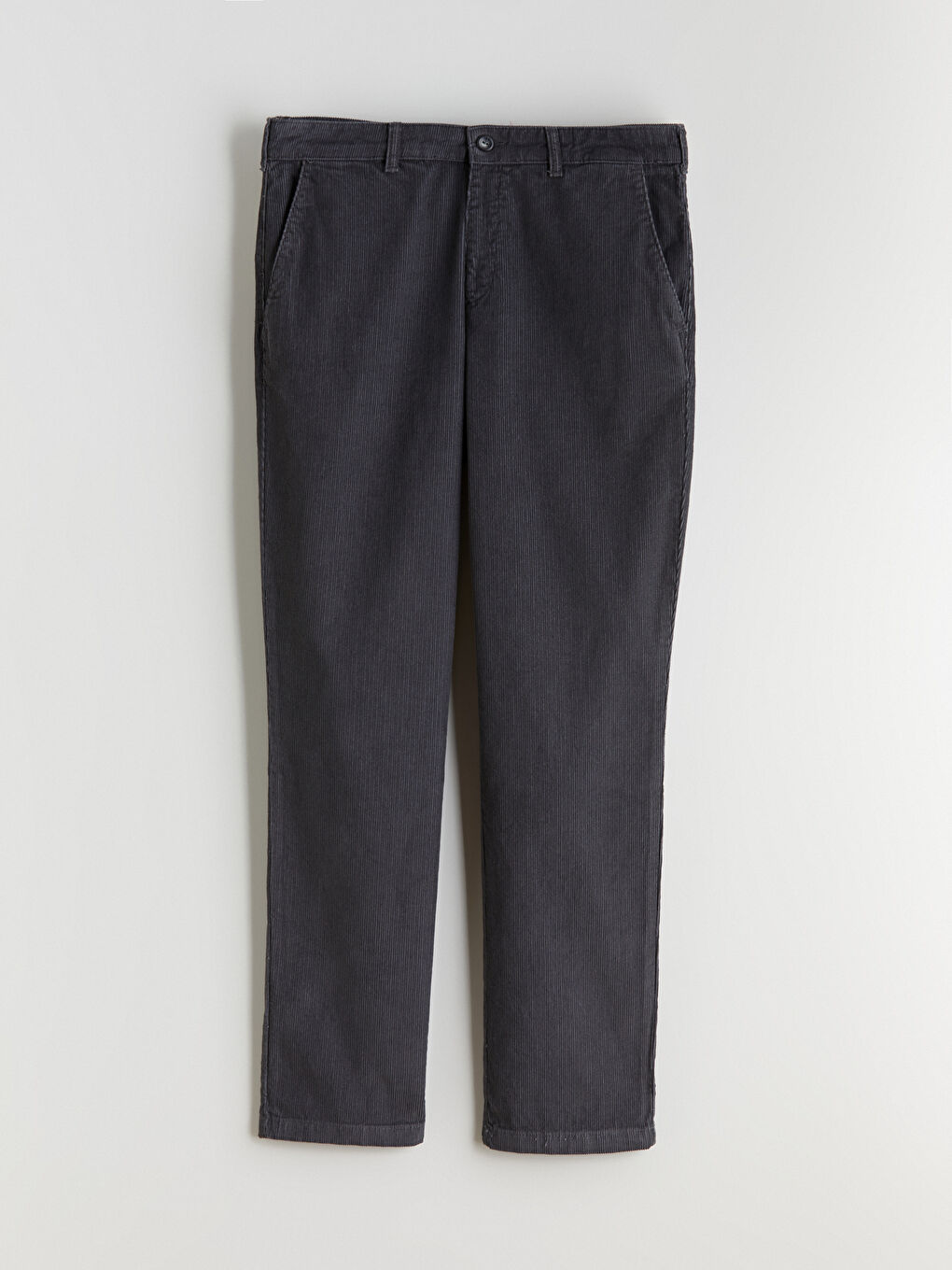 Antrasit Bol Kalıp Kadife Erkek Pantolon-4