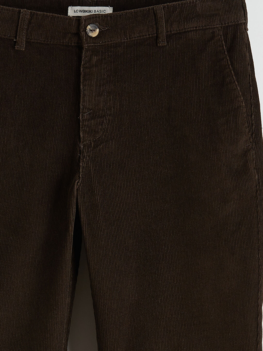 Loose Fit Velvet Men's Trousers-12