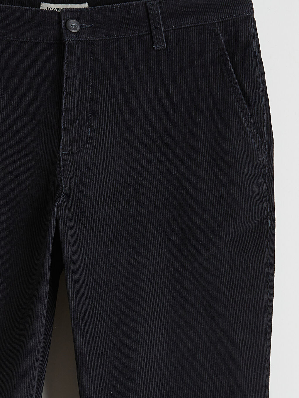 Lacivert Bol Kalıp Kadife Erkek Pantolon-6