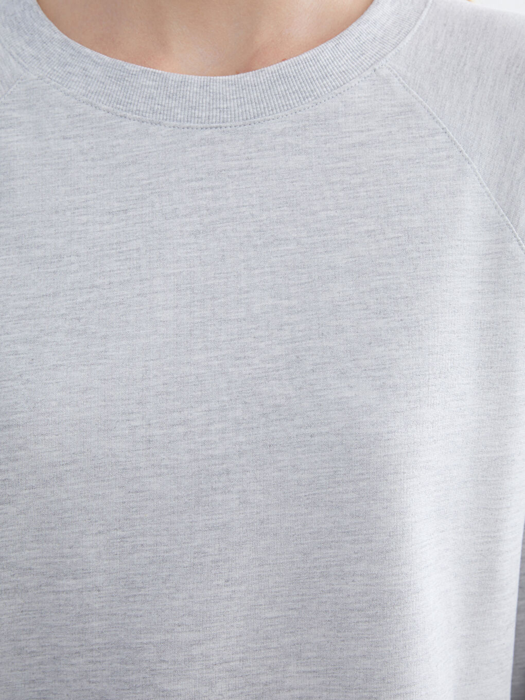 LCWAIKIKI Basic Crew Neck Oversize Women's Sweatshirt -W5AD87Z8-CT3