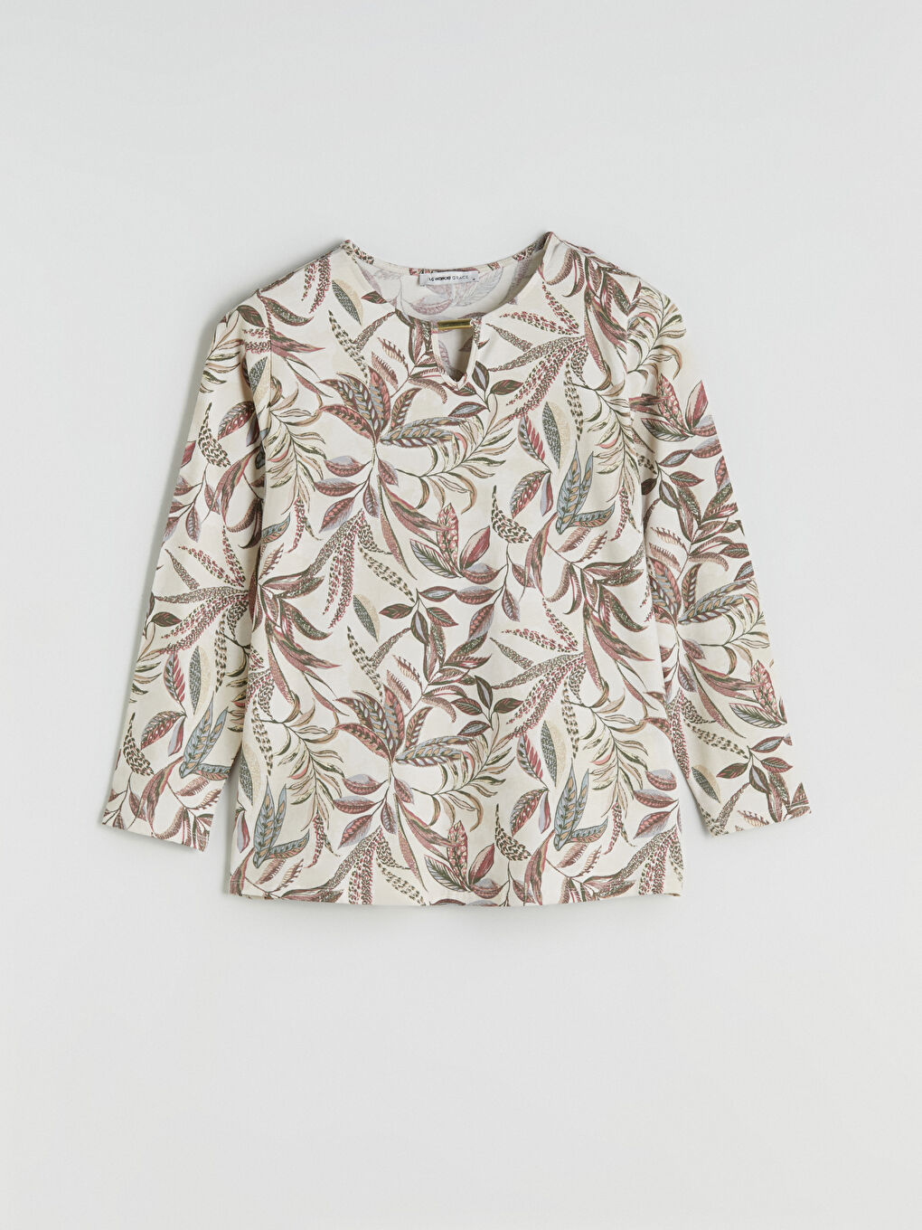 Crew Neck Floral Blouse-4