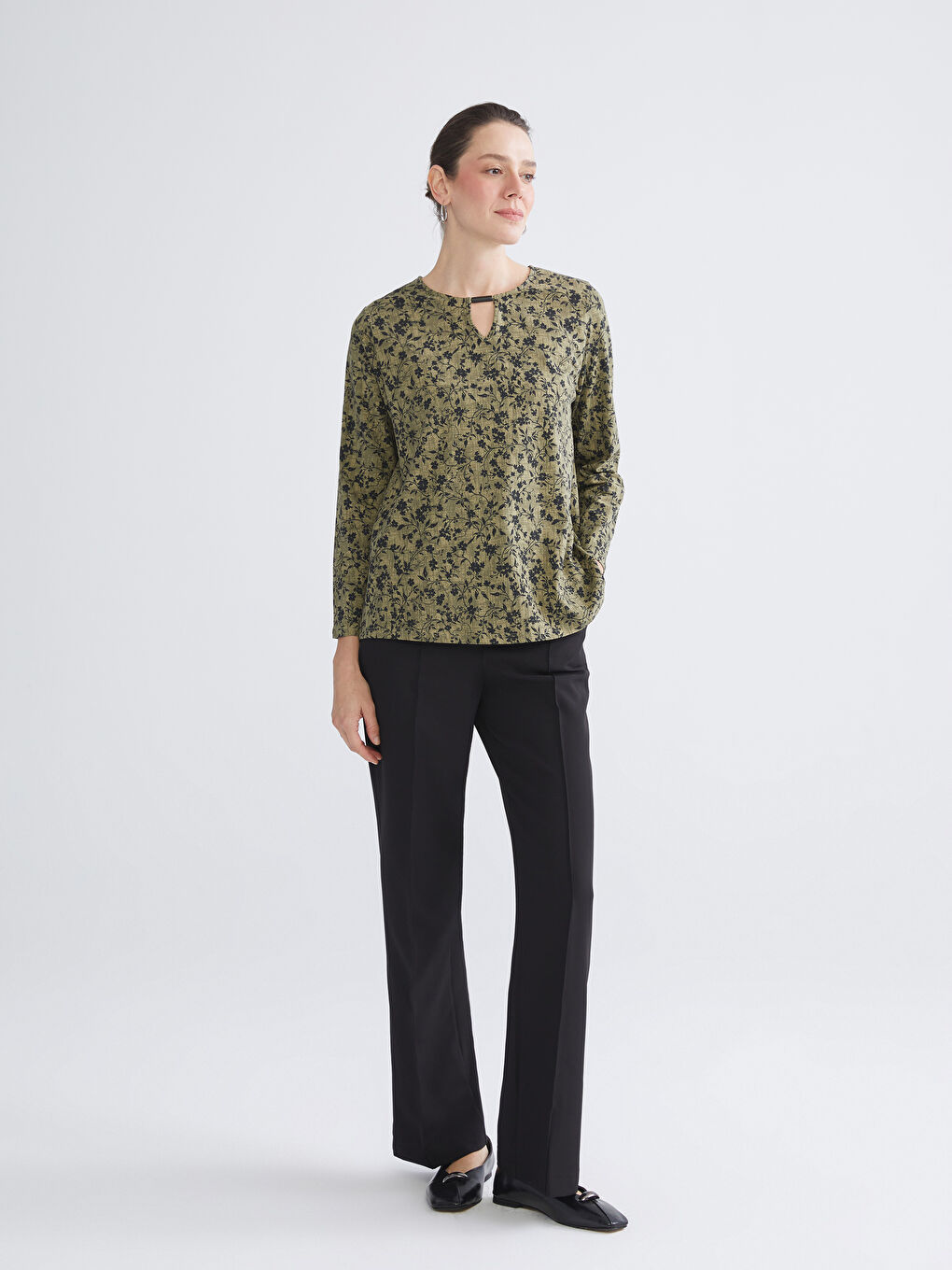 LCW Grace Bluza sa okruglim izrezom i cvetnim dezenom -W5AE05Z8-LS6