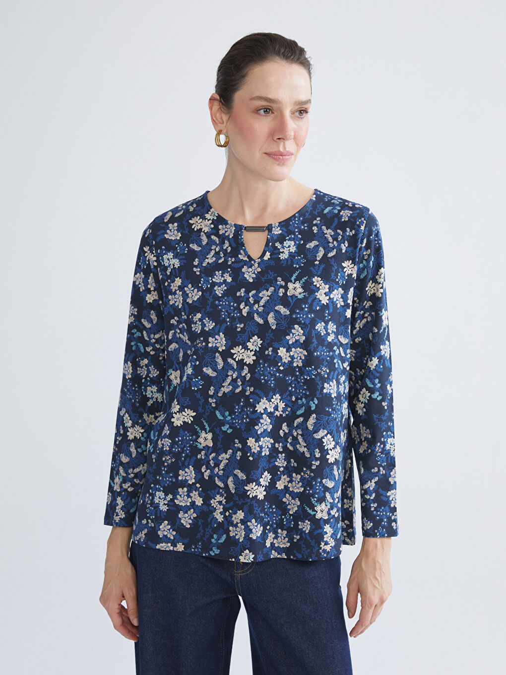 LCW Grace Bluza sa okruglim izrezom i cvetnim dezenom -W5AE05Z8-LSJ