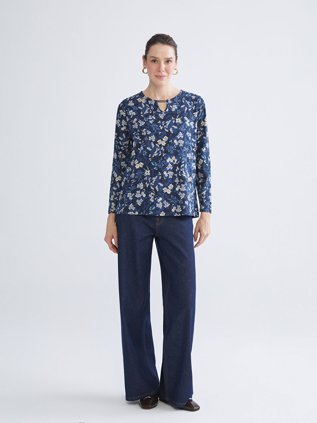 LCW Grace Bluza sa okruglim izrezom i cvetnim dezenom -W5AE05Z8-LSJ
