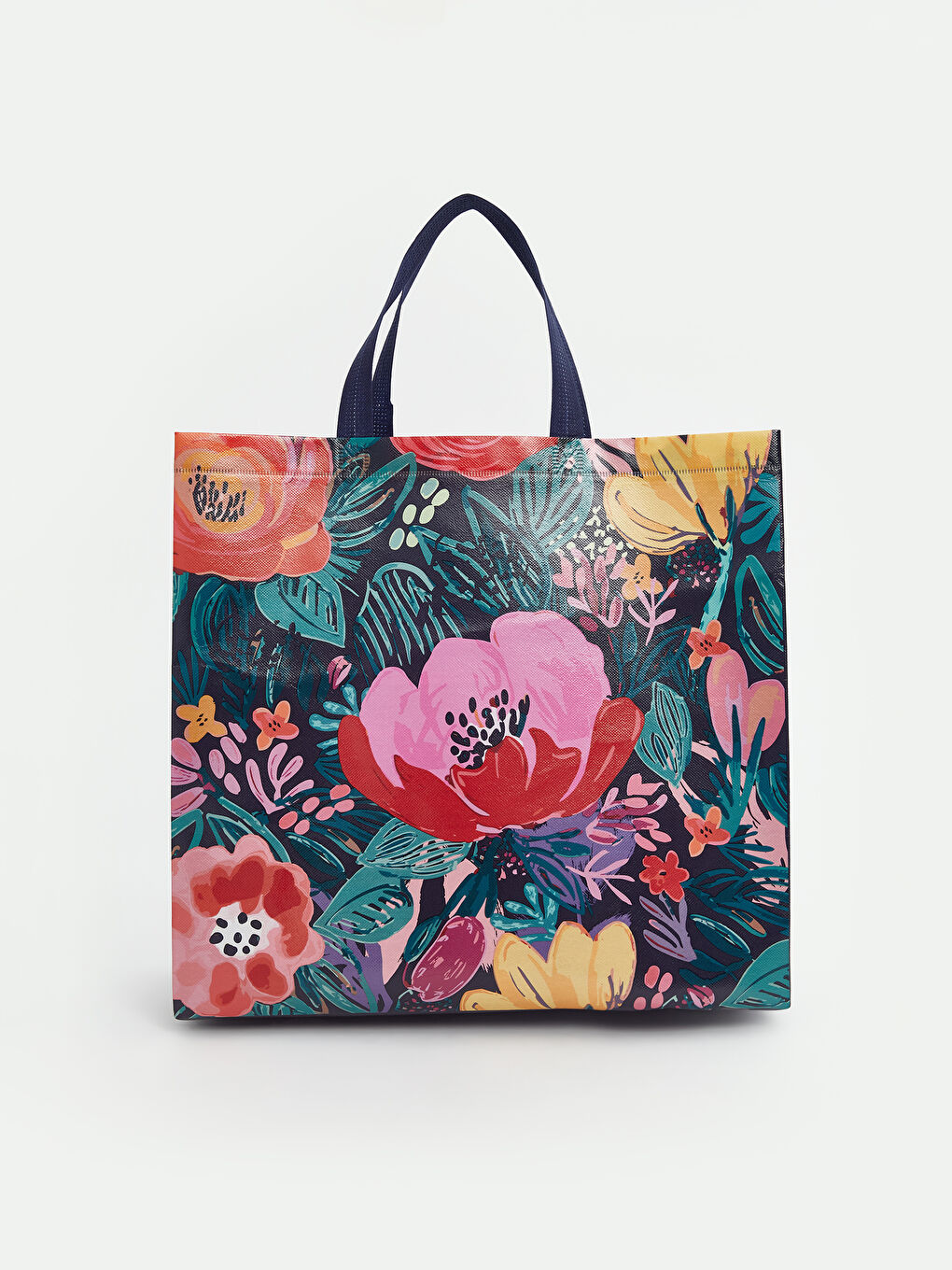 Floral Printed Women's Shopping Bag