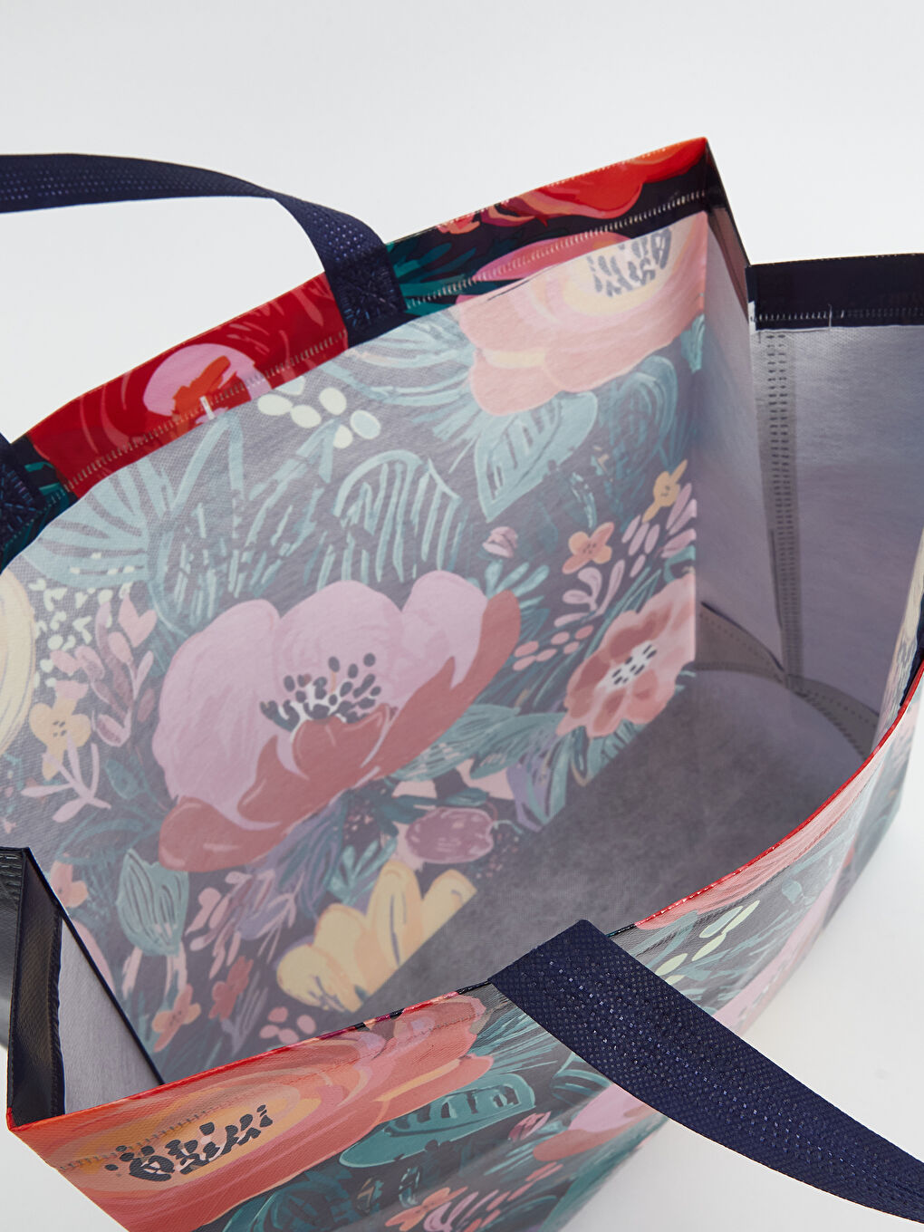 Floral Printed Women's Shopping Bag-2