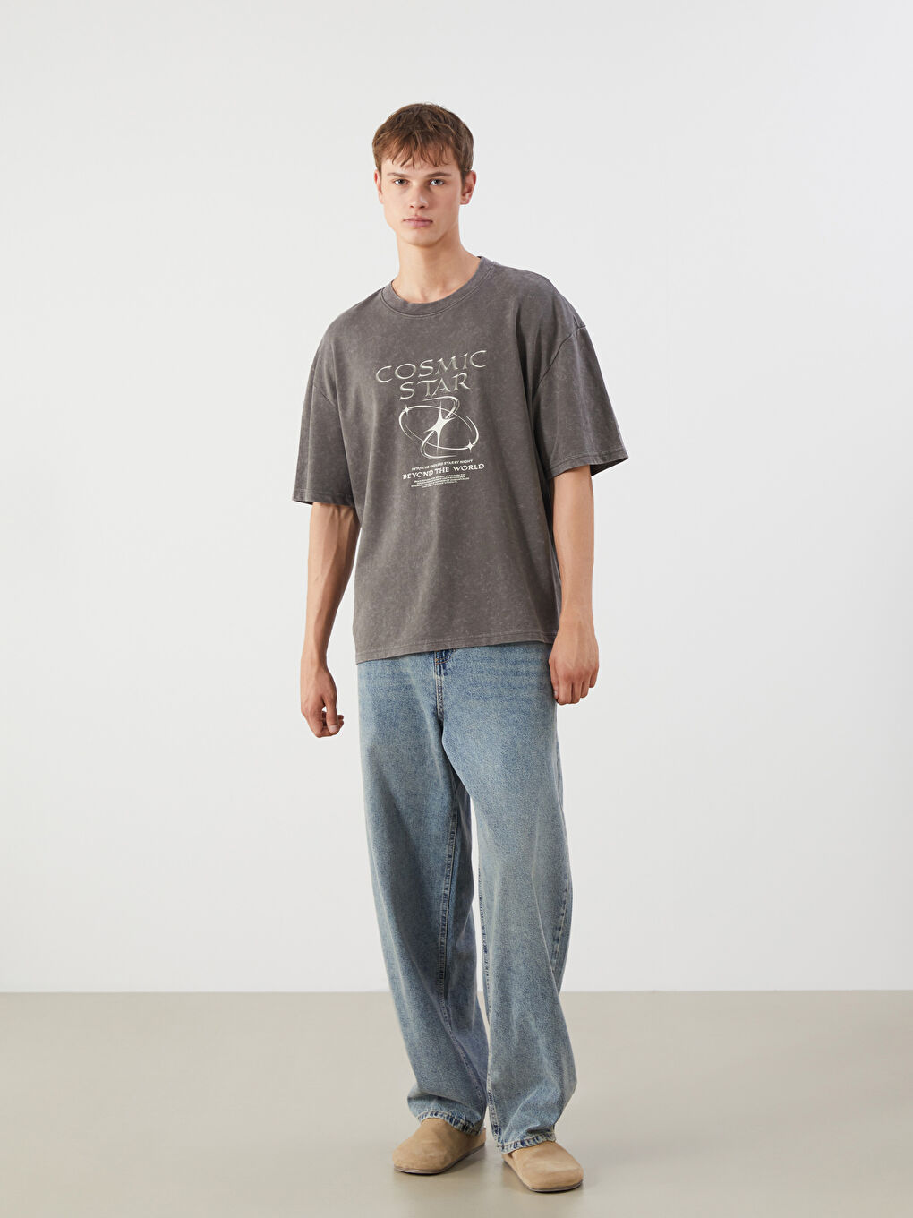 Crew Neck Printed Men's T-Shirt-3