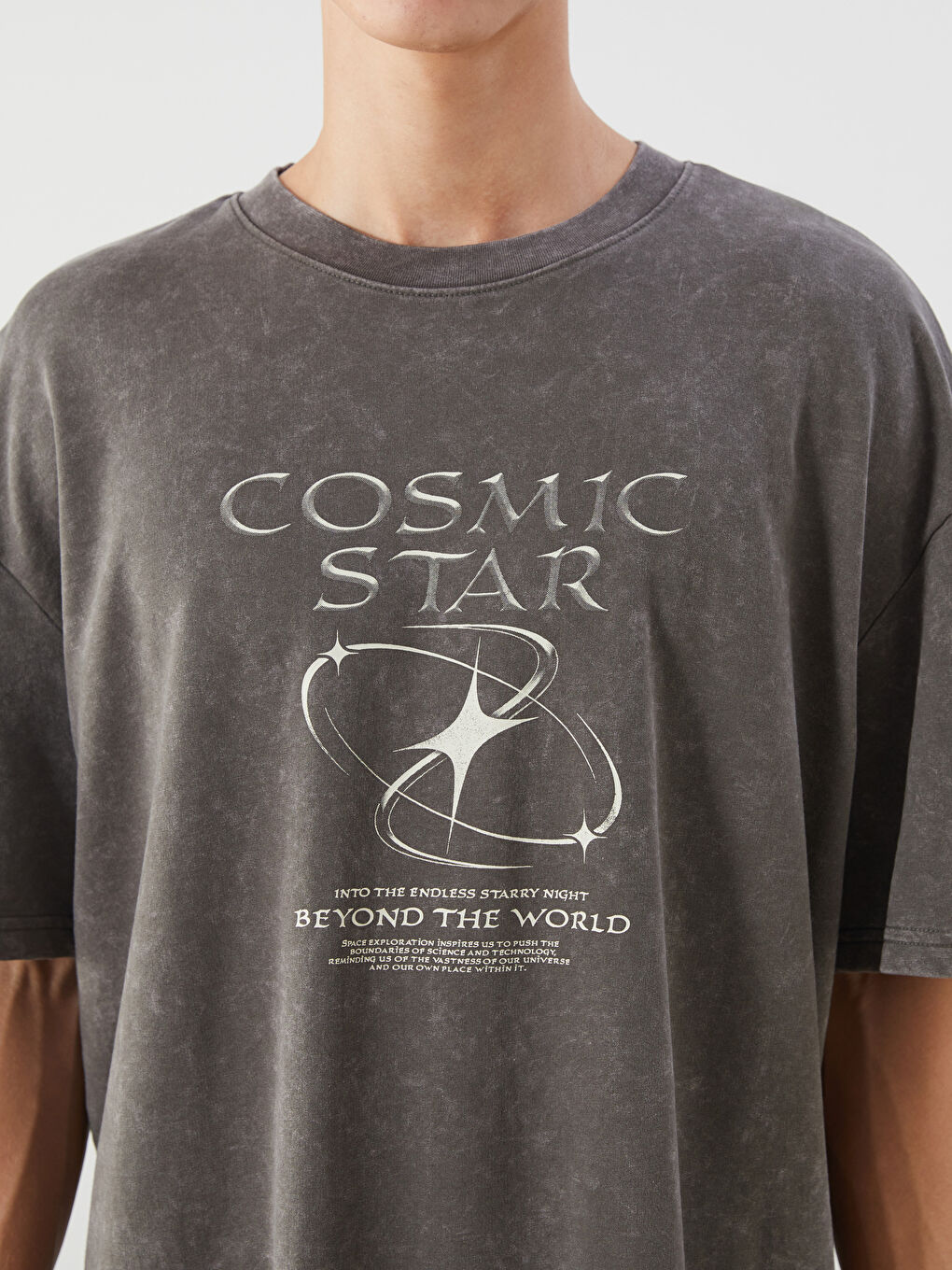 Crew Neck Printed Men's T-Shirt-5