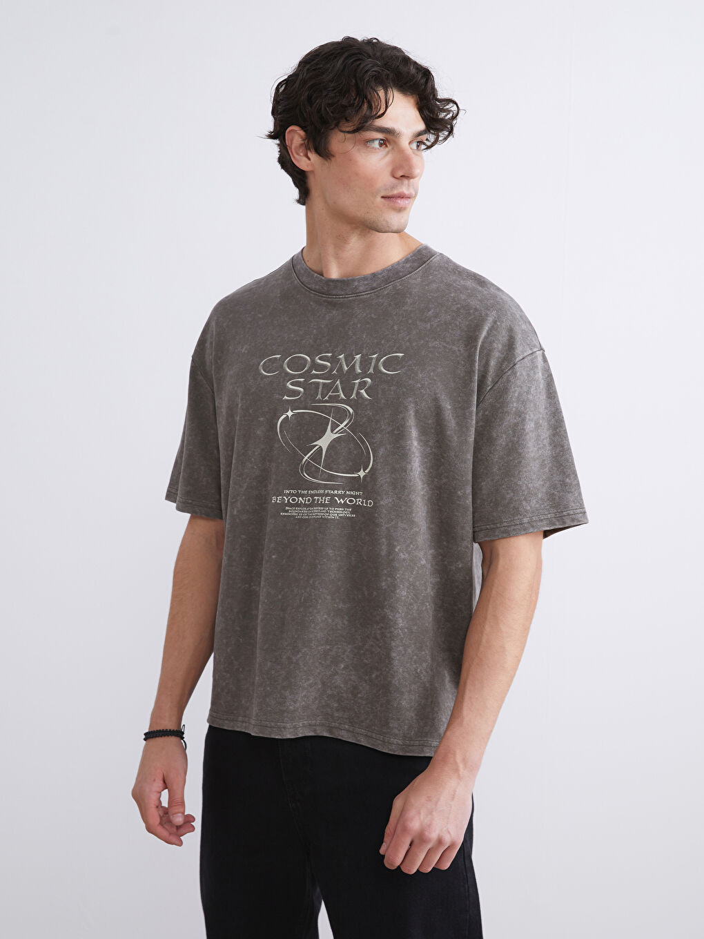 Crew Neck Printed Men's T-Shirt-1
