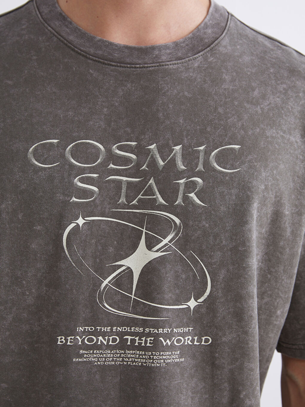 Crew Neck Printed Men's T-Shirt-4
