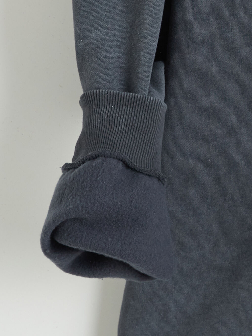 Antrasit Baskılı Erkek Kalın Hoodie-6