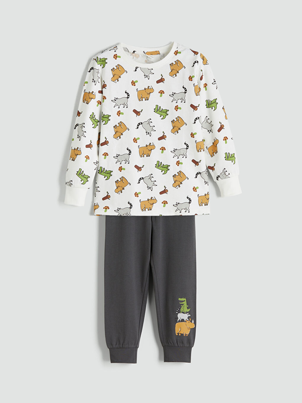 LCW Kids Boy ECRU Pyjama Set -W5AE23Z1-LRA