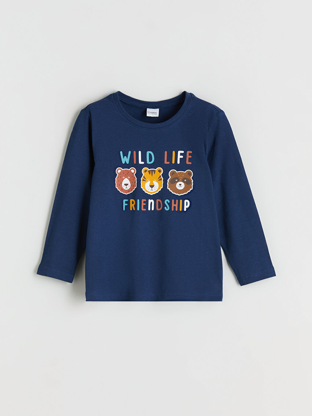 Crew Neck Printed Boys' Pyjama Set-1