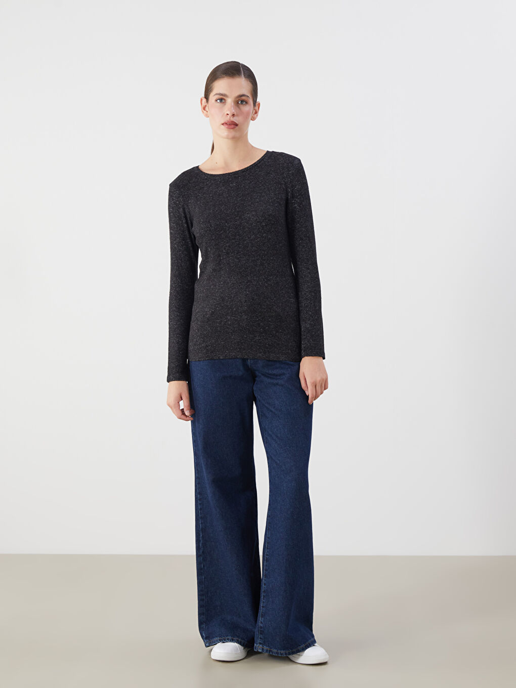 LCWAIKIKI Basic Crew Neck Women's Body -W5AE51Z8-CVL