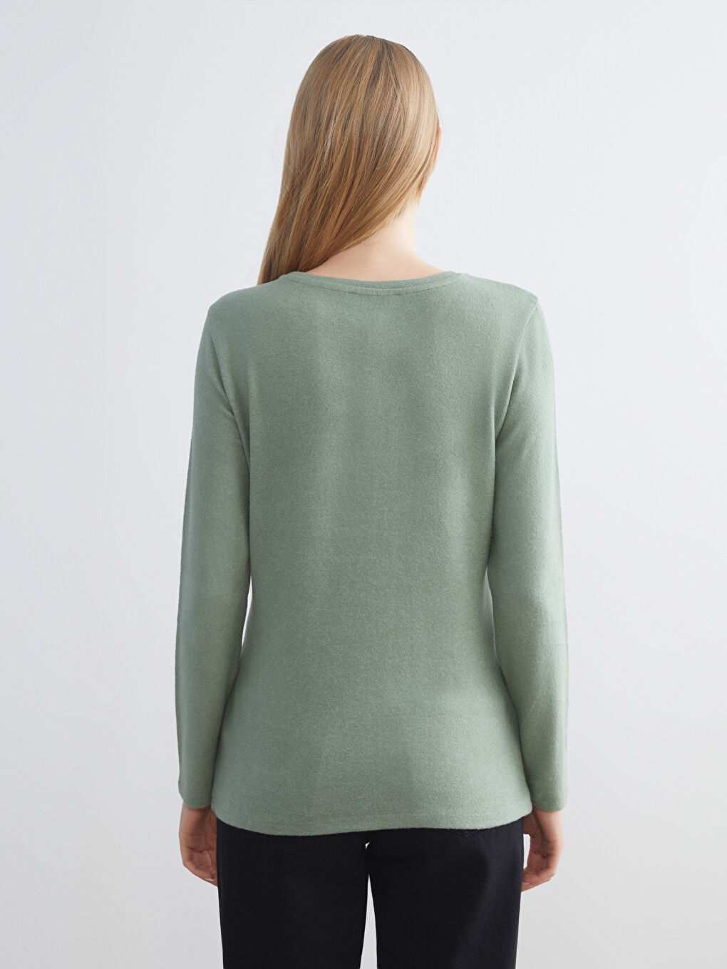 LCWAIKIKI Basic Crew Neck Women's Body -W5AE51Z8-LAF