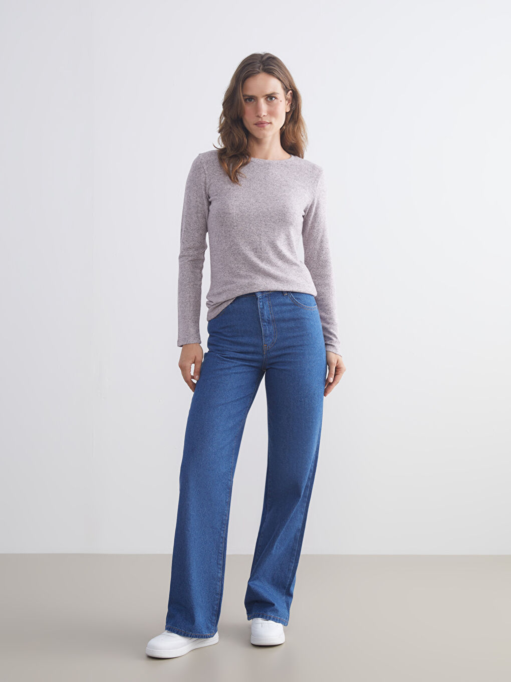 LCWAIKIKI Basic Crew Neck Women's Body -W5AE51Z8-LCC