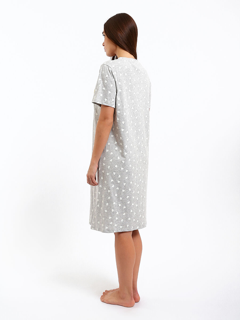 Женщины Серый Ночная сорочка-4