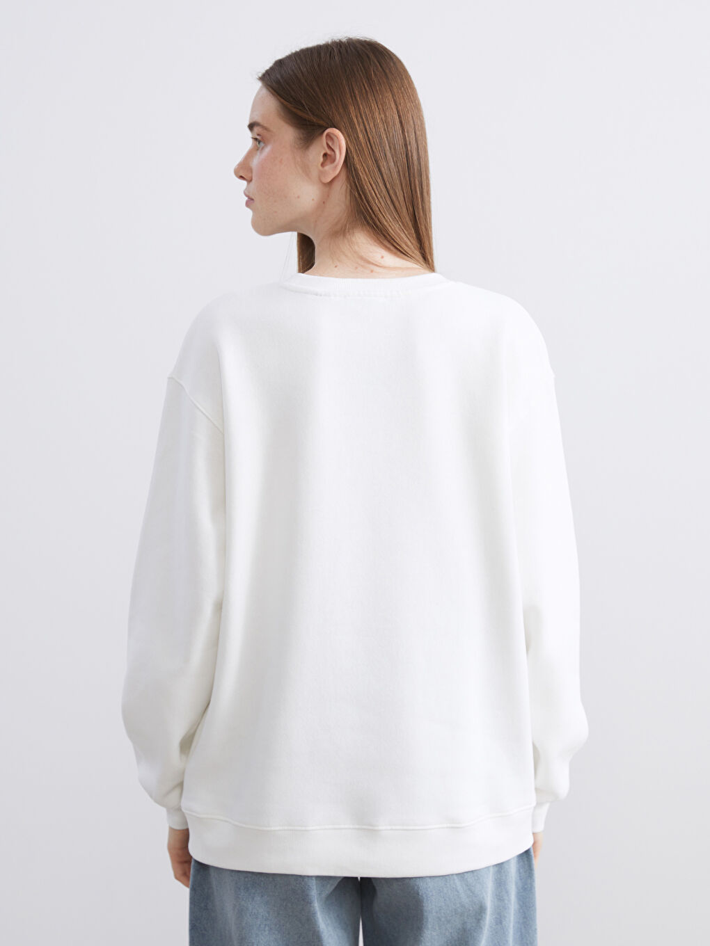 Woman ECRU Sweatshirt-3