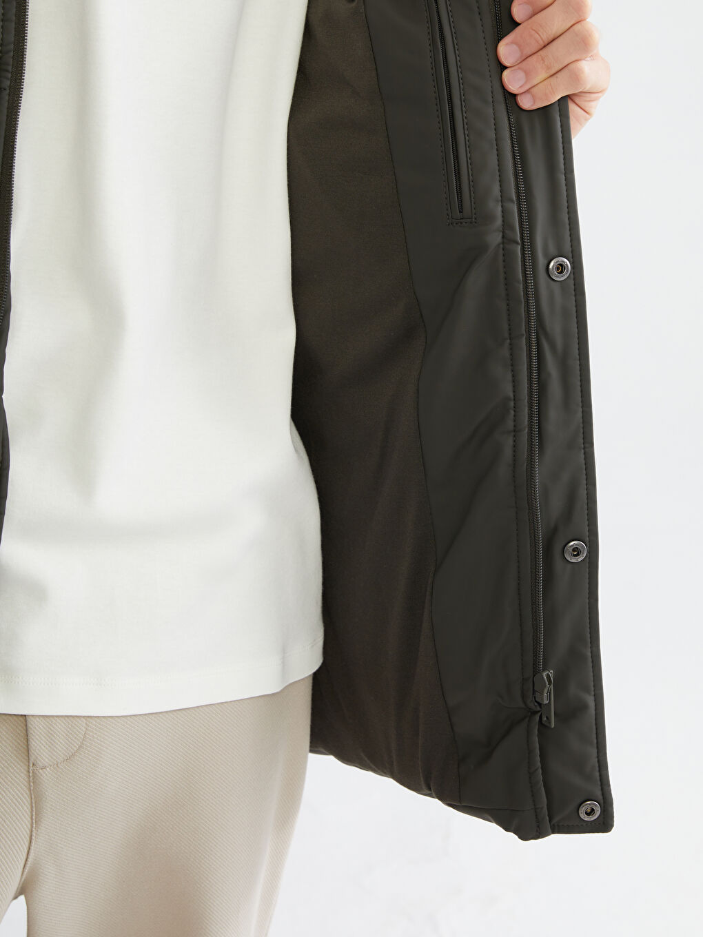 Relaxed Fit Hooded Men's Puffer Coat-2