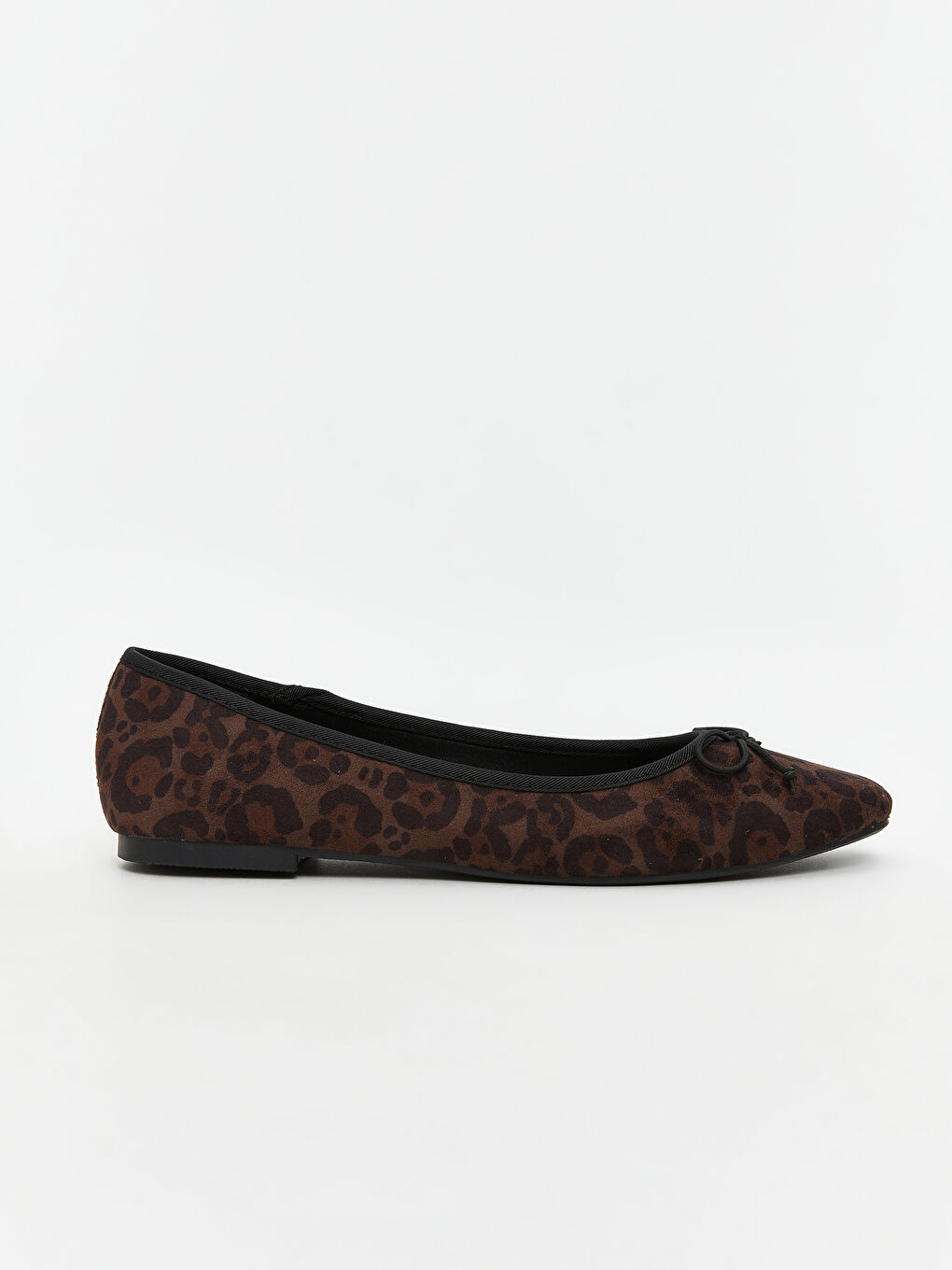 LCW STEPS Suede Look Leopard Patterned Women's Ballerinas -W5AE96Z8-F9C