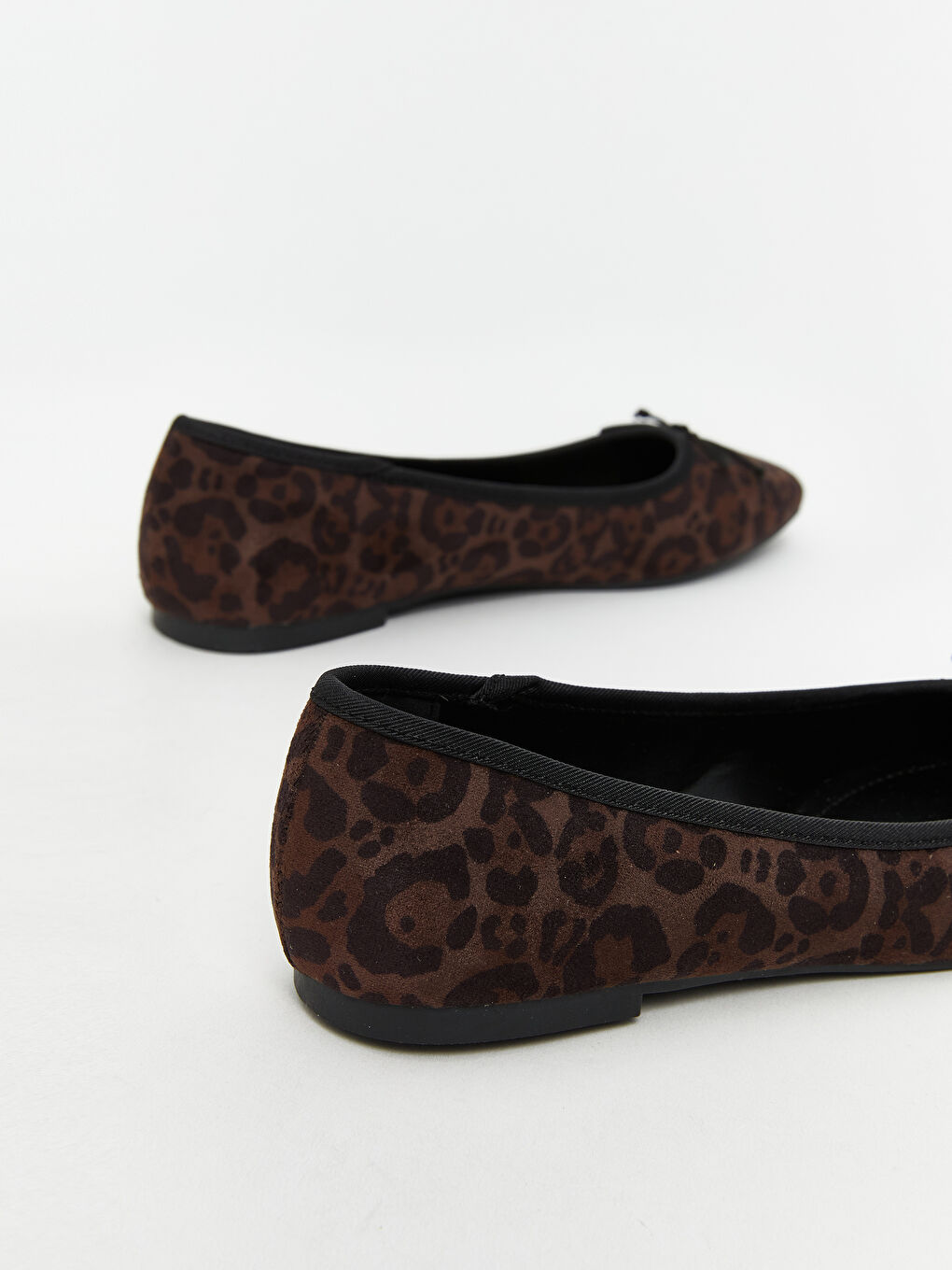 LCW STEPS Suede Look Leopard Patterned Women's Ballerinas -W5AE96Z8-F9C