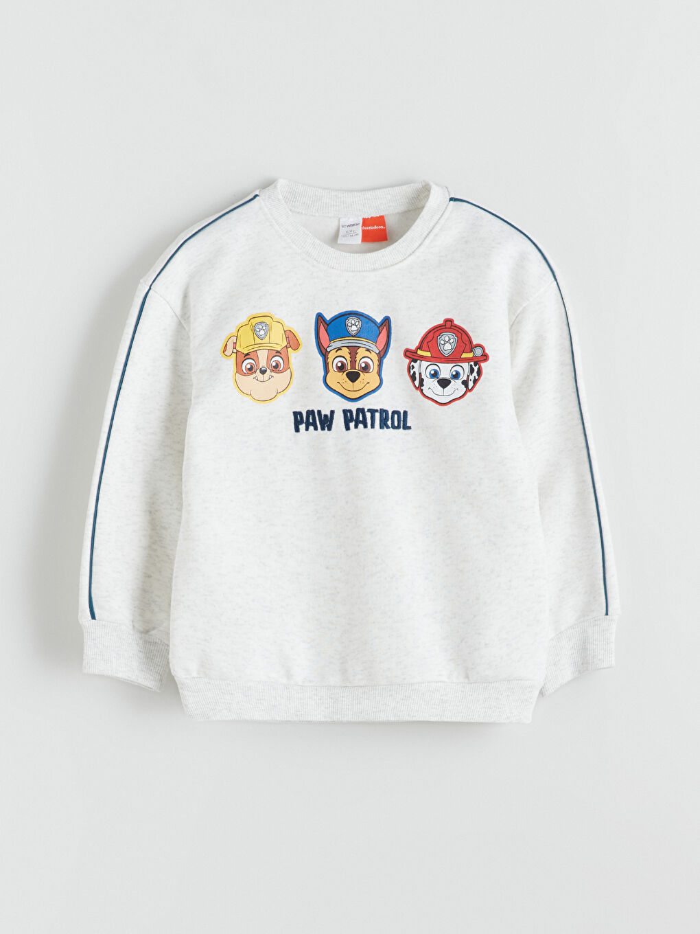 Beyaz Paw Patrol Baskılı Erkek Çocuk Kalın Sweatshirt