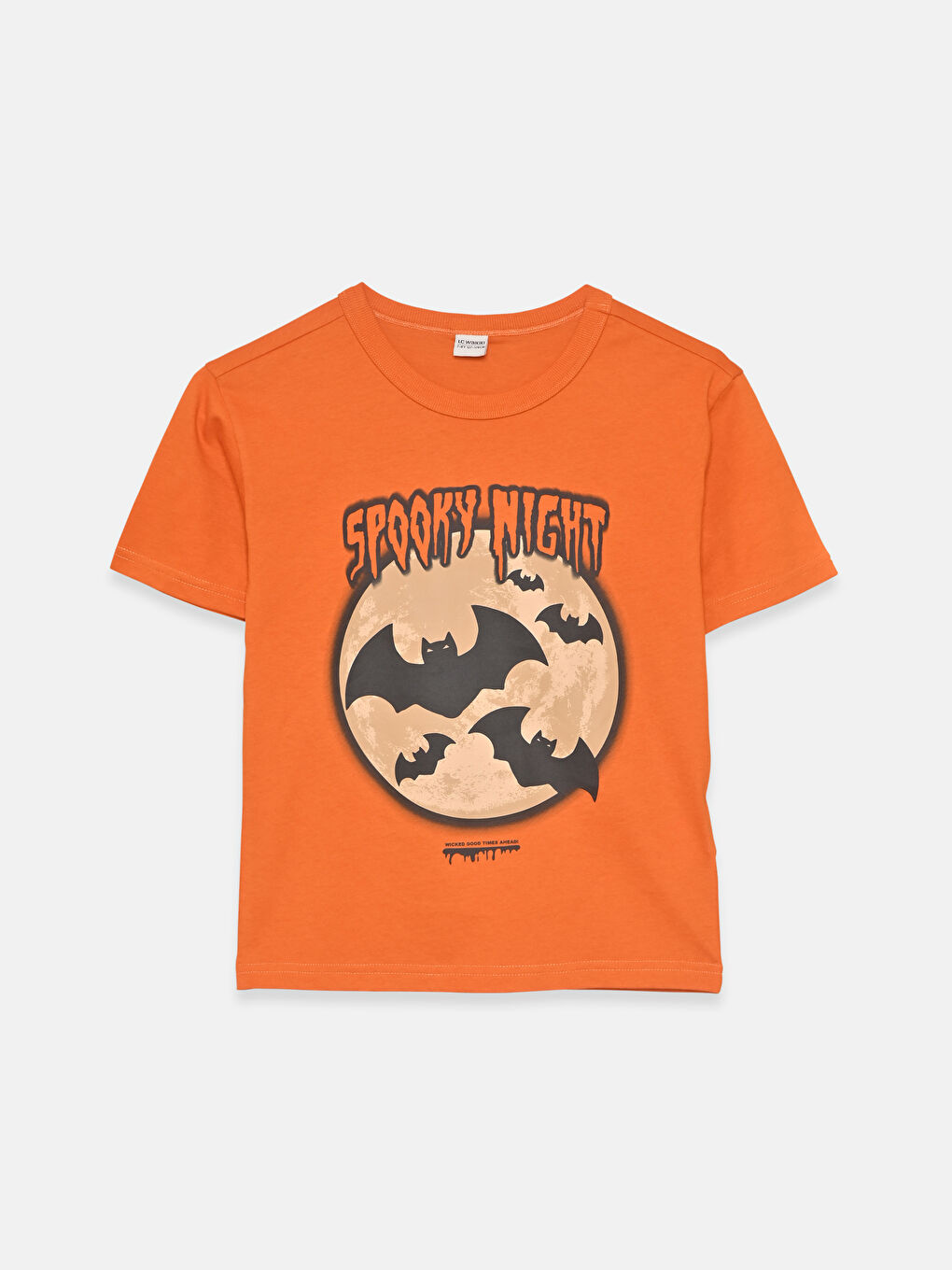 Bisiklet Yaka Baskılı Erkek Çocuk Tişört