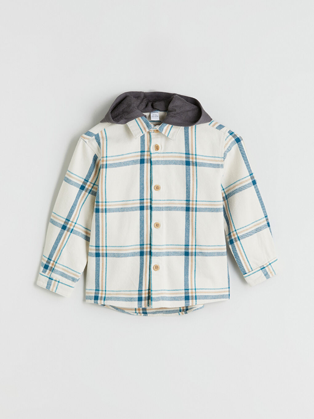 Hooded Plaid Boys' Shirt