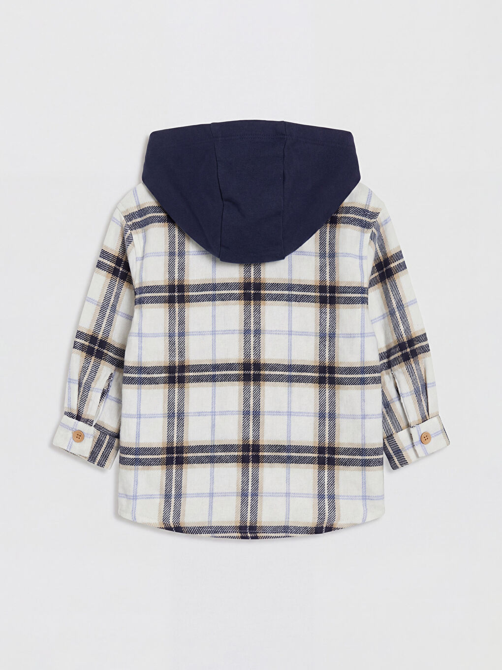 Hooded Plaid Boys' Shirt-1