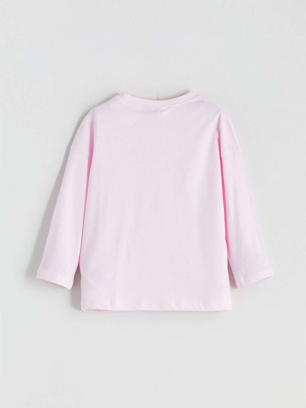 Pembe Bisiklet Yaka Barbie Baskılı Kız Çocuk Pijama Üst-1