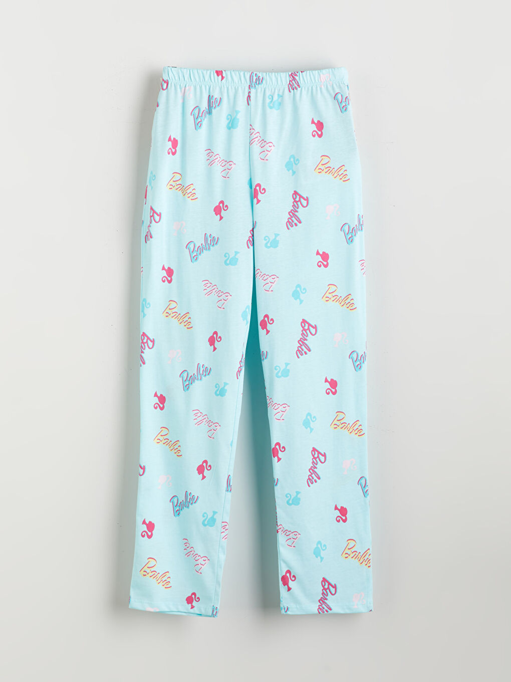 LCW Kids Crew Neck Barbie Printed Girls' Pyjama Set -W5AF42Z4-QWM