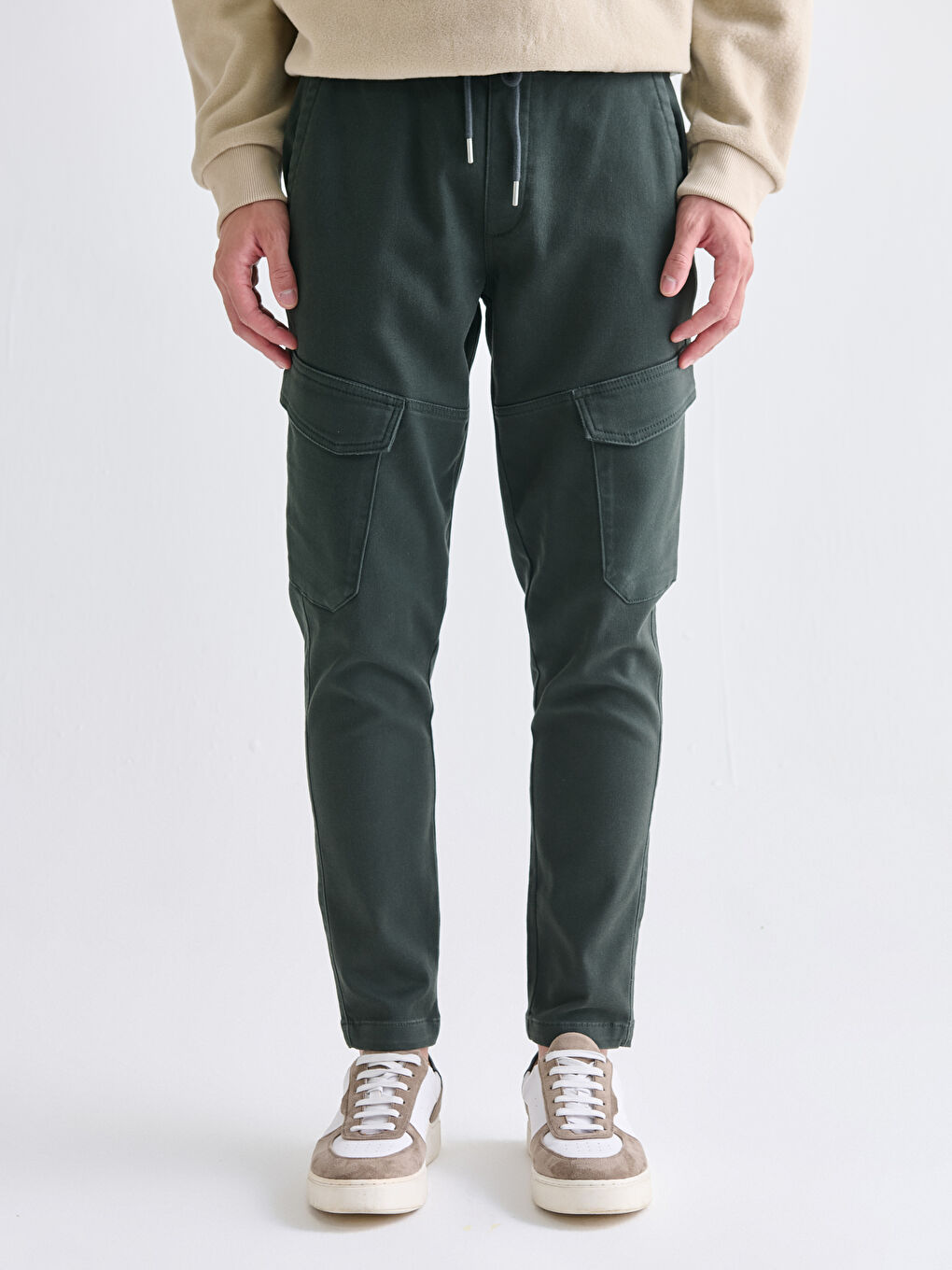 Slim Fit Men's Cargo Trousers-1