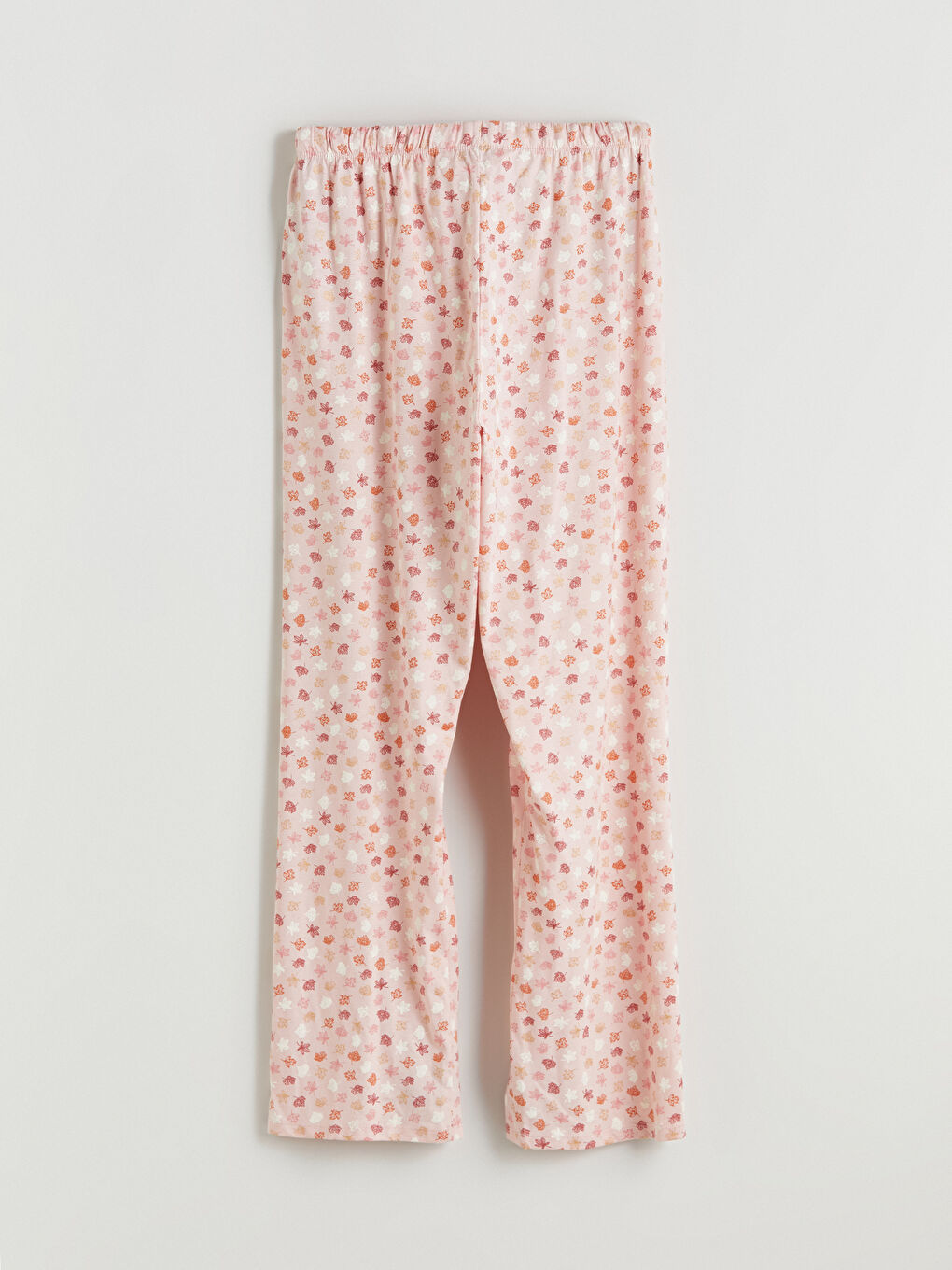 Plus Size Elastic Waist Floral Women's Pajama Bottoms-5