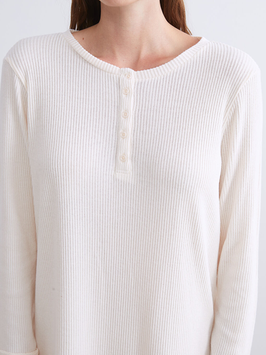 Okrugli izrez Ženska Spavaćica-2