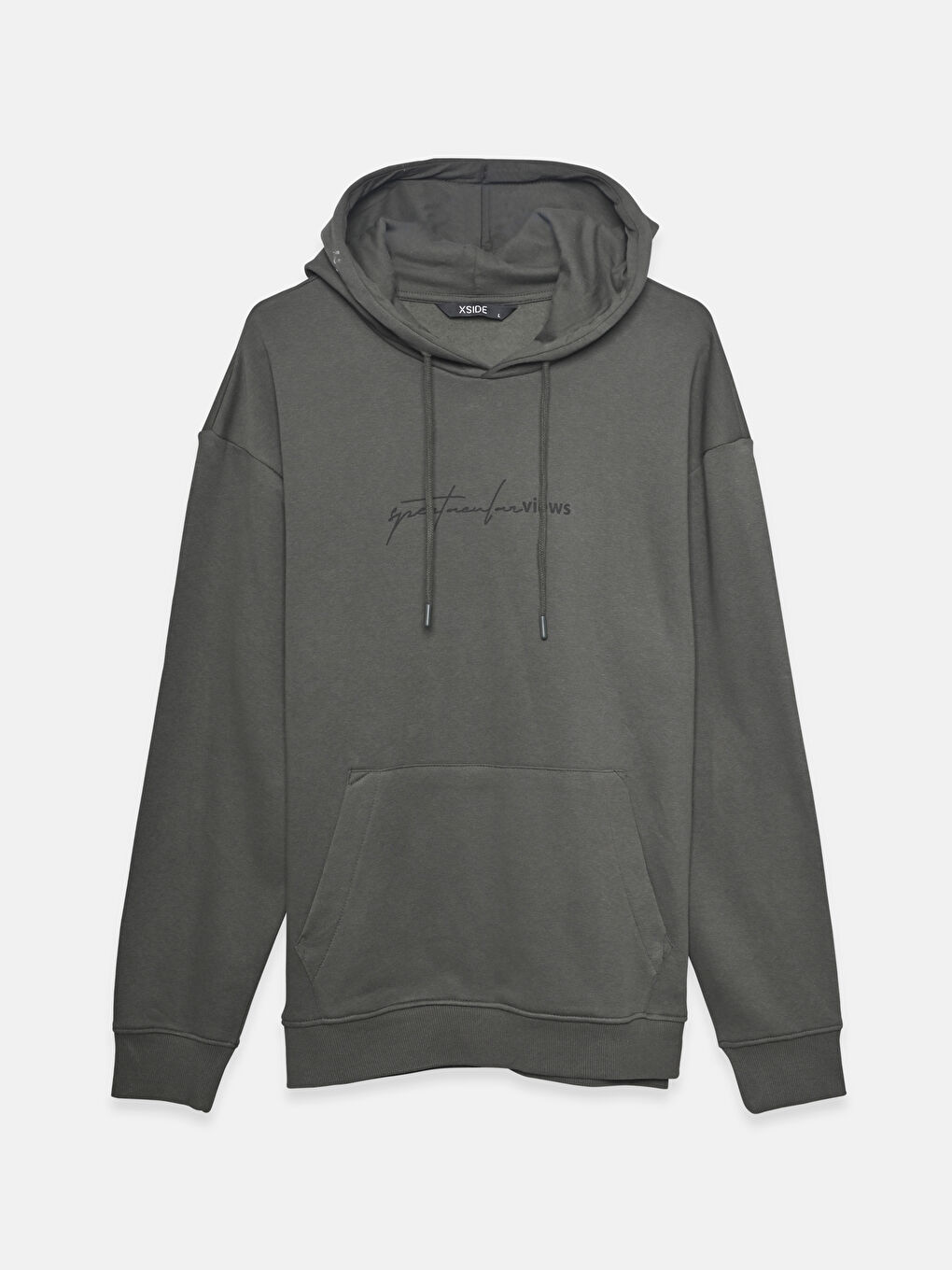 Baskılı Kapüşonlu Erkek Sweatshirt