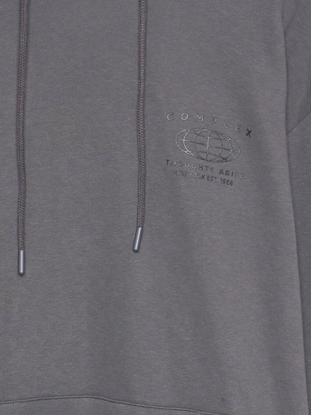 Baskılı Kapüşonlu Erkek Sweatshirt-2