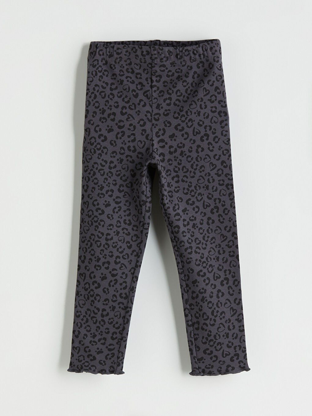 Girls' Patterned Leggings with Elastic Waist
