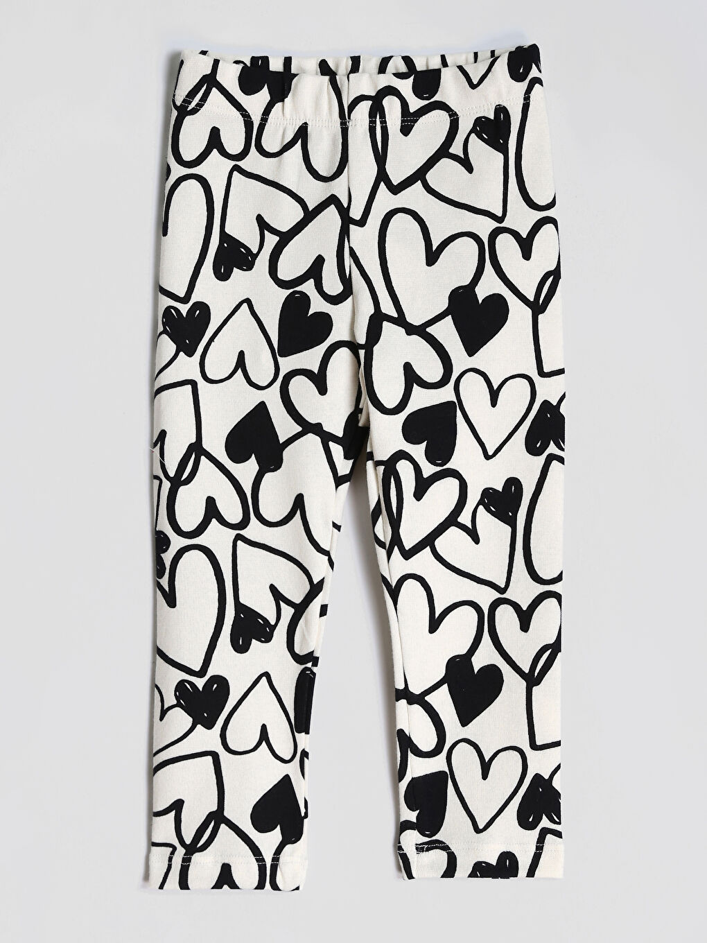 Elasticated Waist Printed Girls' Leggings 2 Pack-2